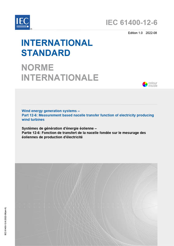 Cover IEC 61400-12-6:2022